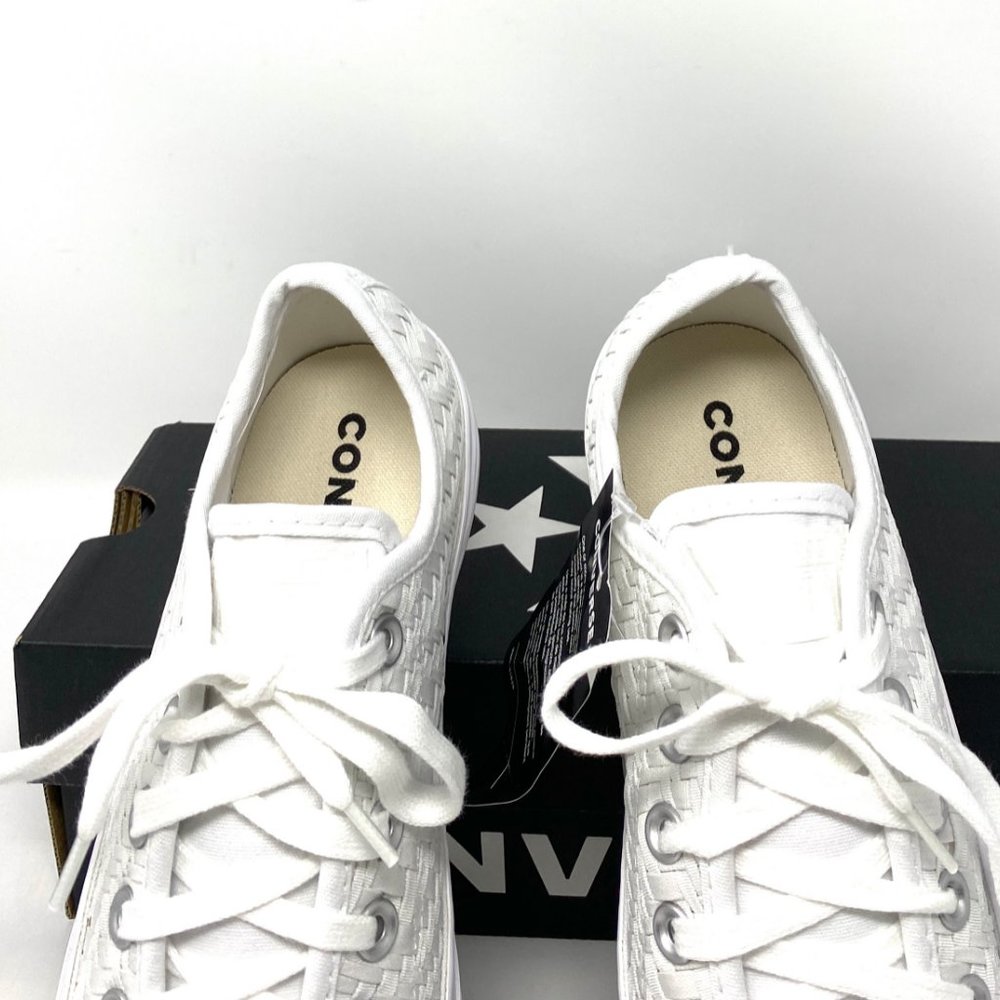 Converse Chuck Taylor All Sneaker Womens Logo Low Top White Egret Canvas 564354F - Picture 4 of 11